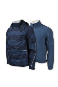 J442 Custom  hooded jacket  Design fashion windbreakers  jacket manufacturer  two-piece suit